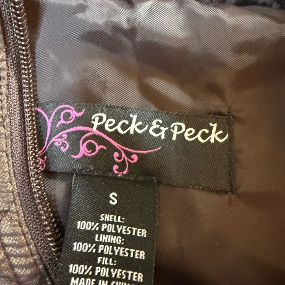 Peck & Peck Dark Brown Quilted Vest - Picture 3 of 3